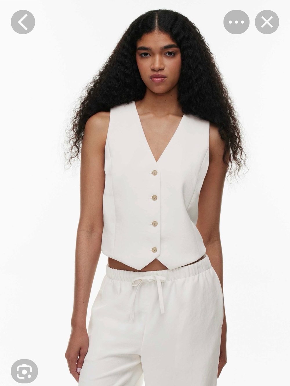 Aritzia Pesci Vest in Crepette